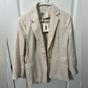 Anne Klein neutral cream‎ white blazer size large NEW